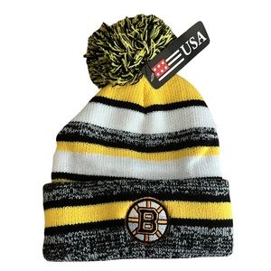 Boston Bruins Knit Pom Pom Hat